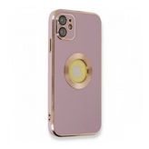 Alan Şanslı iPhone 12 Store Mor Silikon Kılıf