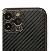 Alan Şanslı iPhone 13 Pro Coco Karbon Siyah Silikon Kılıf