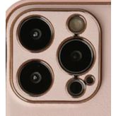 Alan Şanslı iPhone 13 Pro Coco Pudra Deri Silikon Kapak Kılıf