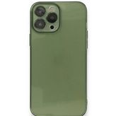 Alan Şanslı iPhone 13 Pro Fly Lens Yeşil Silikon Kılıf