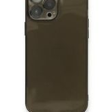 Alan Şanslı iPhone 13 Pro Max Fly Lens Silikon Siyah Kılıf