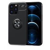 Alan Şanslı iPhone 13 Pro Range Yüzüklü Siyah Silikon Kılıf