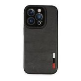 Alan Şanslı iPhone 14 Pro Loop Deri Silikon Siyah Kılıf
