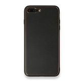 Alan Şanslı iPhone 7 Plus Coco Siyah Deri Silikon Kapak Kılıf
