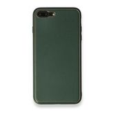 Alan Şanslı iPhone 7 Plus Coco Yeşil Deri Silikon Kapak Kılıf