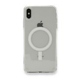 Alan Şanslı iPhone X Magneticsafe Şeffaf Silikon Şeffaf Kılıf
