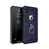 Alan Şanslı iPhone X Sofya Yüzüklü Silikon Kapak Lacivert Kılıf