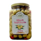 Alan Zeytinleri Biberli Yeşil Zeytin 900 gr