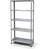 Alanraf 5 Katlı Çelik Raf 43X93 cm Elektrostatik Boyalı | Depo Kiler Ofis Arşiv Raf Sistemi - Galvaniz