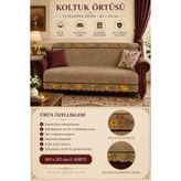 ALANUR Çok Amaçlı Kadife Koltuk Örtüsü Kaymaz Süngerli 165x215 cm Modern Bohem Çekyat Şalı Piknik Masa Örtüsü