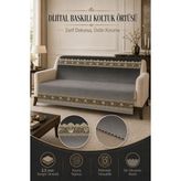 Alanur Home Çok Amaçlı Modern Bohem Kadife Koltuk Örtüsü,çekyat Örtüsü Piknik Örtüsü Masa Örtüsü Kaymaz Süngerli - 165 x 215 cm - Antrasit - Gri