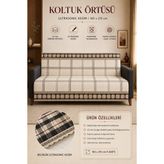 Alanur Home Çok Amaçlı Modern Bohem Kadife Koltuk Örtüsü,çekyat Örtüsü Piknik Örtüsü Masa Örtüsü Kaymaz Süngerli - 165 x 215 cm - Çok Renkli