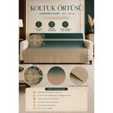 Alanur Home Çok Amaçlı Modern Bohem Kadife Koltuk Örtüsü,çekyat Örtüsü Piknik Örtüsü Masa Örtüsü Kaymaz Süngerli - 165 x 215 cm - Petrol