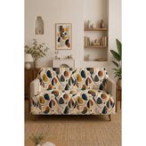 Alanur Home Çok Amaçlı Modern Bohem Kadife Koltuk Örtüsü,çekyat Örtüsü Piknik Örtüsü Masa Örtüsü Kaymaz Süngerli - 165 x 215 cm - Renkli