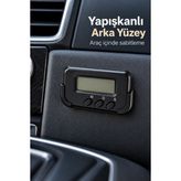Alarm ve Kronometre Özellikli Araç Içi Dijital Saat - standart