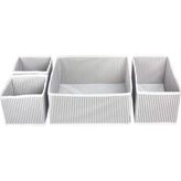 ALAS Gri Renkli 4'lü Çekmece Düzenleyici 20D x 30W x 20H cm Pratik Saklama Ürünü