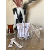Alazpack Stick Şeker Beyaz Baskılı 100ADET 3gr. - 3 gr