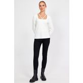 ALEXANDERGARDI YAKA DETAYLI BLUZ () B23-394A