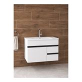 Alfa Banyo Esen SB 80 Cm Lavabolu Mdf Banyo Alt Dolabı Hazır Kurulu