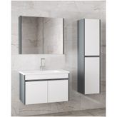 Alfa Banyo Estella-Ea 80+35 cm MDF Aynalı Boy Dolaplı Banyo Dolabı Takımı