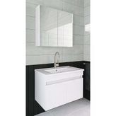 Alfa Banyo Viola 65 Cm Seramik Lavabolu Mdf Banyo Dolabı Takımı Beyaz Hazır Kurulu