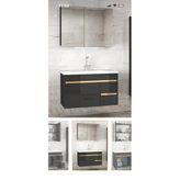 Alfa Banyo Viosen 80 Cm Çekmeceli Seramik Lavabolu Mdf Banyo Dolabı Hazır Kurulu