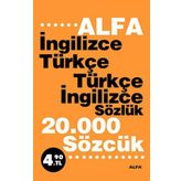 ALFA SÖZLÜK İNGİLİZCE TÜRKÇE / TÜRKÇE İNGİLİZCE