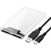 Alfais 4389 2.5 Sata Type C USB 3.1 USB 3.0 Şeffaf Harici Hard Disk Kutusu