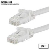 Alfais 4604 Cat5 Cat5e Ethernet Patch 1.5 m İnternet Modem Adsl Kablosu