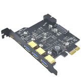 Alfais 4721 PCi-E Express USB 3.0 Type-C 3.2 Çoklayıcı Riser Kart