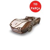 ALGWOOD Chevrolet Camaro Tarzı Ahşap Maket - 110 Parça 3D Puzzle - Lazer Kesim Ahşap Spor Otomobil Puzzle
