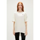 Aliana Oversize T-Shirt Marshmallow Beyaz Basic Kadın Tişört
