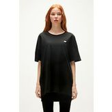 Aliana Oversize T-Shirt Siyah Basic Kadın Tişört
