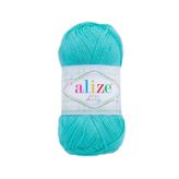 Alize 287 turkuaz 5'li Puffy El Örgü İpi