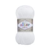 Alize 55 Beyaz 5'li Diva El Örgü İpi