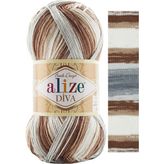 Alize Diva Batik Merserize El Örgü Ipi Renk KODU:5742