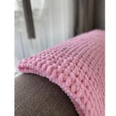 Alize Pembe Puffy El Örgüsü Bebek Battaniyesi