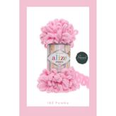 Alize Puffy El Örgü İpliği BÜYÜK İLMEK (Tekli) - 100 Gr. 9 Mt. Parmak İpi, Atkı Hırka İpi 185PEMBE