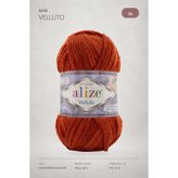 Alize Velluto Kalın Kadife El Örgü İpi 36 Kiremit