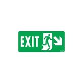 ALK Exit Sağ Aşağı Uyarı Levhası 17,5X25 KOD:957