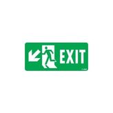 ALK Exit Sol Aşağı Uyarı Levhası 17,5X25 KOD:958