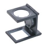 ALK NIKULA-25X25 mm Full Çelik Kaplı Katlamalı Büyüteç TH-9005B ( Lisinya )