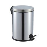 ALK Pedallı 5lt Krom Metal Çöp Kovası