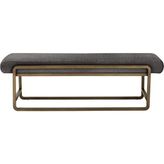 Alka Metal Antrasit Bench Puf