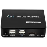 Alka Powermaster PM-11789 4K HDMI USB Kvm Switch 2x1