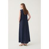 Allday Lacivert Basic Kolsuz Elbise - XL