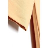 Allday Soft Sarı Kapüşonlu Likralı Örme Elbise - 36