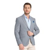 Allegri Erkek Stone Desenli Slim Fit Mono Yaka Spor Blazer Ceket Gri 50