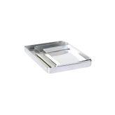Almetal 25x35x3.5 cm Köşeli Alüminyum Baklava Tepsisi