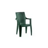 Almina Plastik Rattan Sandalye Kollu Bahce Balkon Ve Teras Sandalyesi 6 Adet